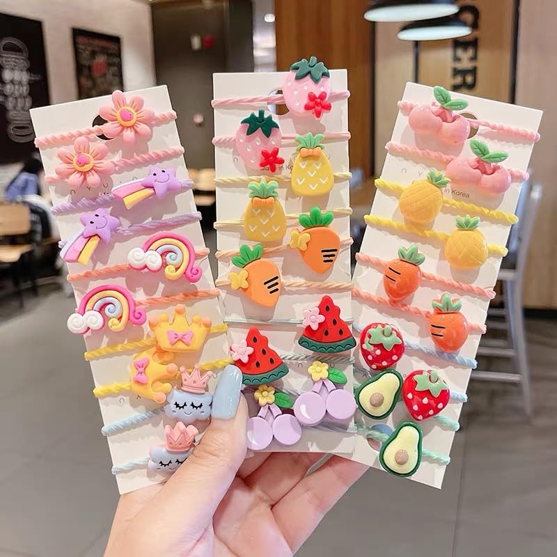 ALTALIVA 100Pcs Baby Hair Ties Cute Elastic Hairbands No Damage Multicolor Small Ponytail Holders for Baby Girls Toddlers Kids