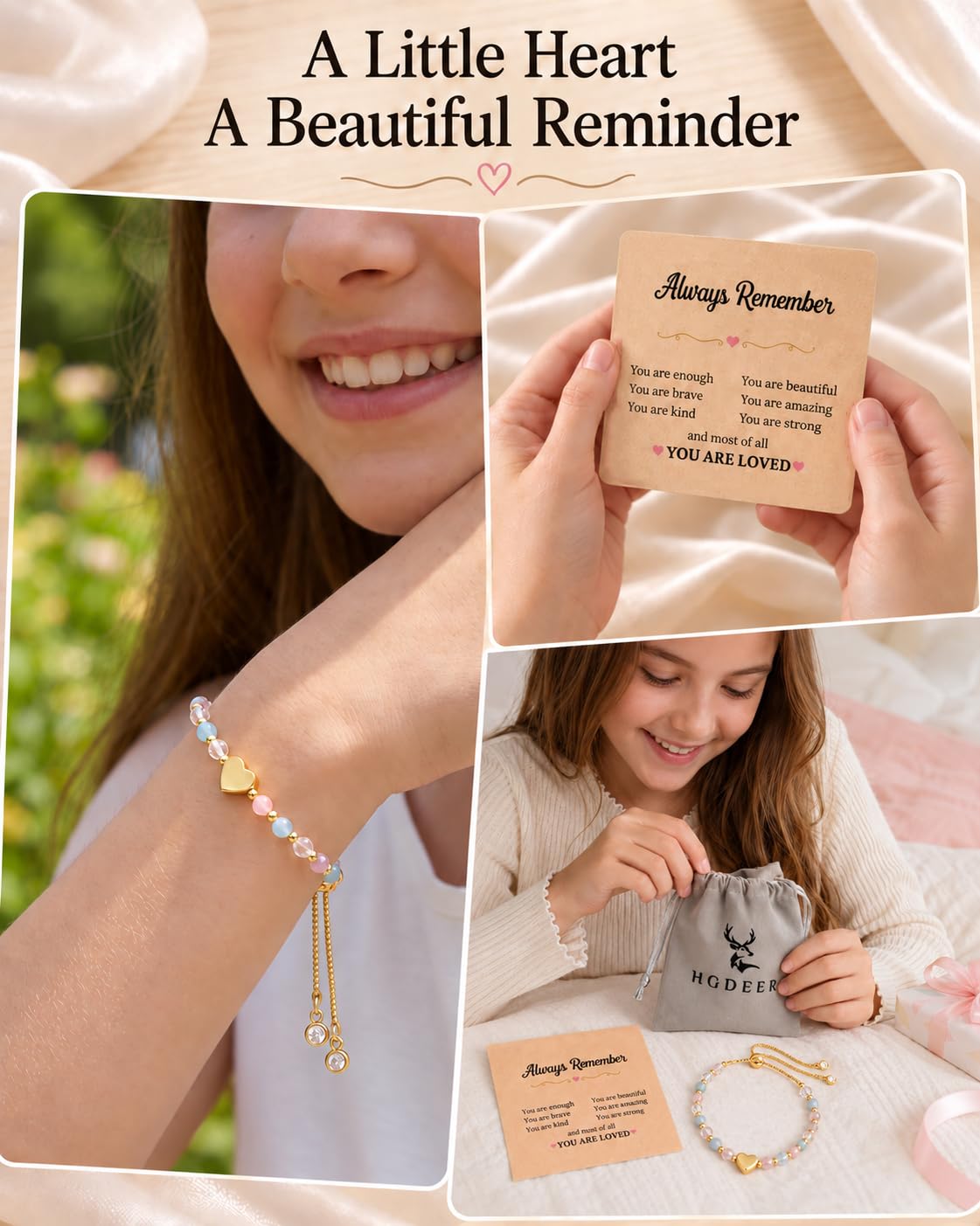 HGDEER Tween Teen Girl Gifts Trendy Stuff Bracelets for Girls