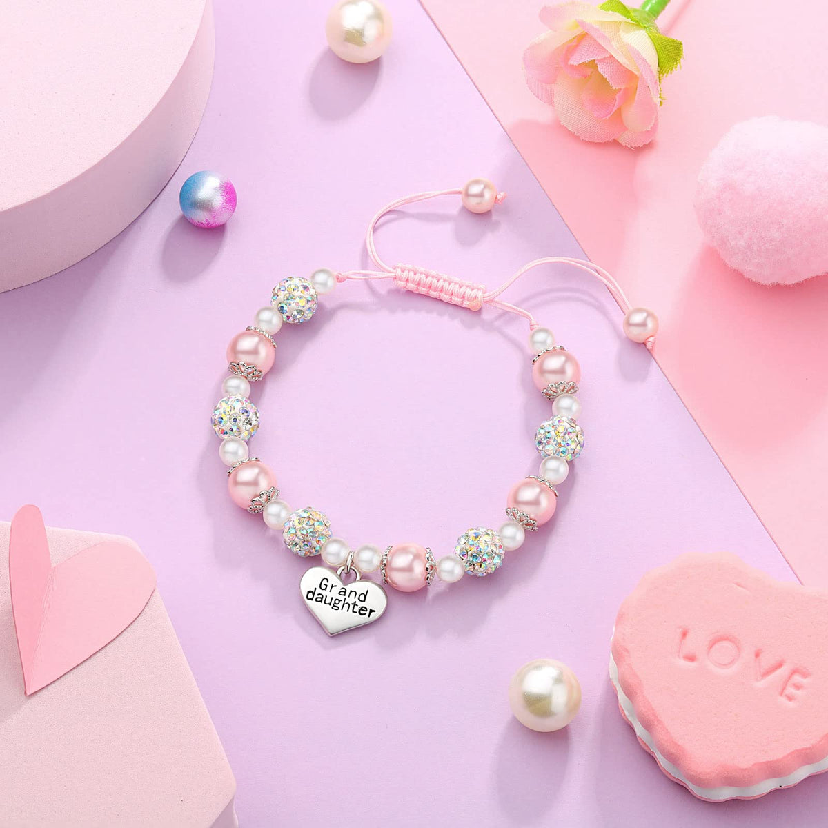 UNGENT THEM Kids Jewelry Girls Charm Bracelets 8 12 10 Granddaughter Gifts