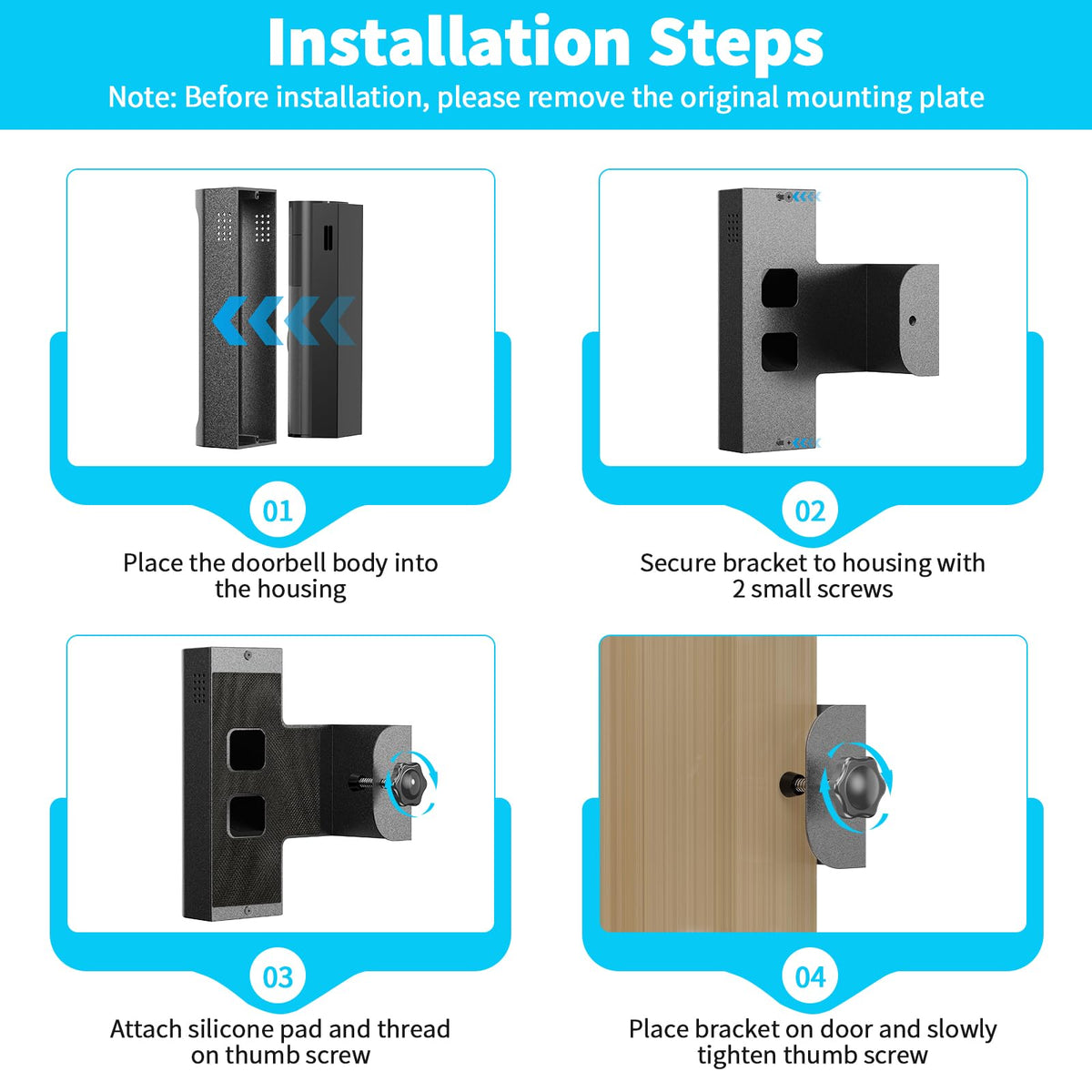 Anti Theft Ring/Blink Doorbell Mount for Battery Doorbell/Pro/Plus(2026)