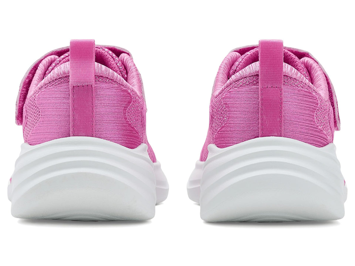 Skechers Wave 92 Tennis Shoes Sparkle Mesh Athletic Sneakers with Adaptive Closure Machine Washable, Hot Pink Textile/Trim, 13