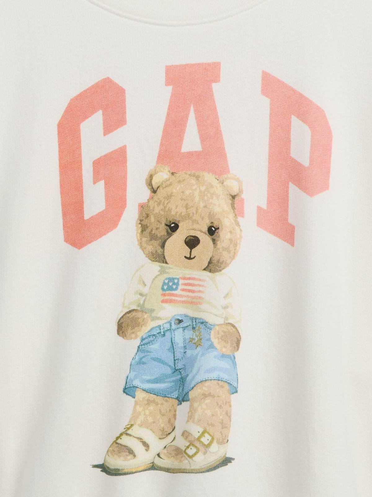 GAP Girls' Relaxed Fashion Crew, Sp Sassy Bear, XX-Large