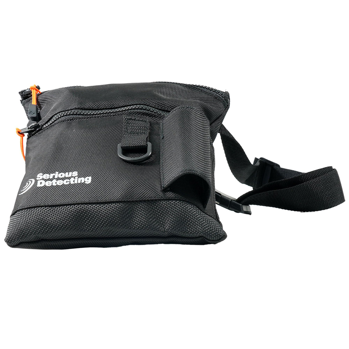 Serious Detecting Mesh Bottom Beach Finds Bag Pouch with 43" Waist Belt and Pinpointer Holster for Metal Detecting