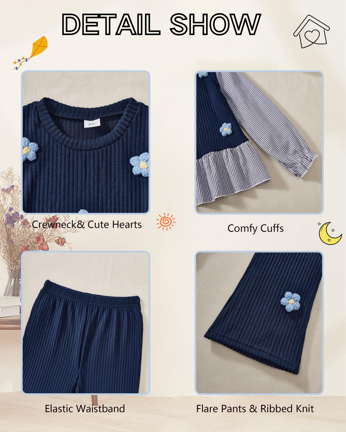 Yhnslsf 5T Girls Clothes 2 Piece Toddler Girl Fall Winter Outfits Size 6