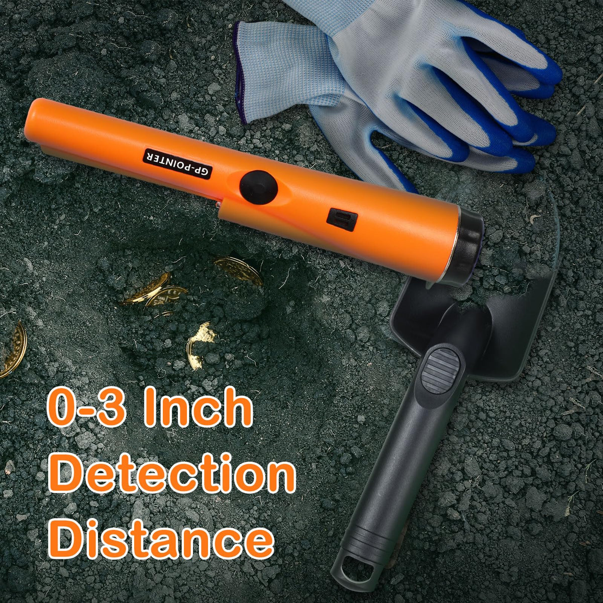 Metal Detector Accessories Kit Semi Waterproof Pinpointer with Shovel Scoop
