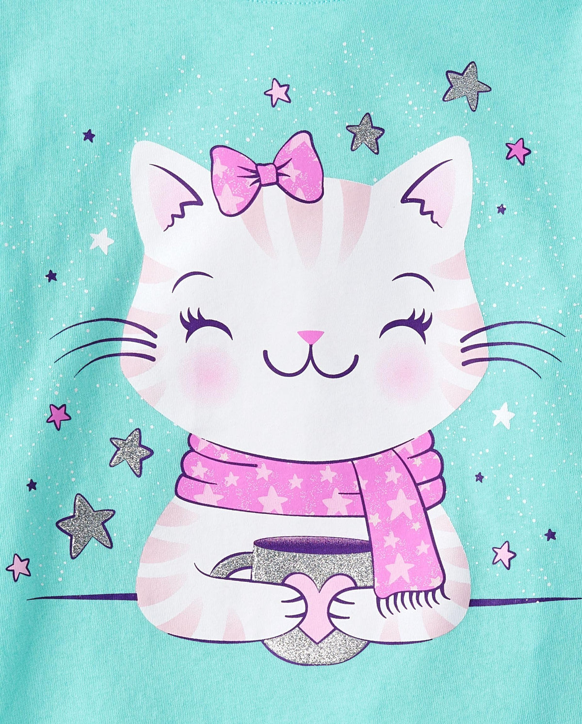 The Children's Place,Girls,Assorted Everyday Long Sleeve Graphic T-Shirts,Cat/XOLOTL/Fox 3-Pack,X-Large