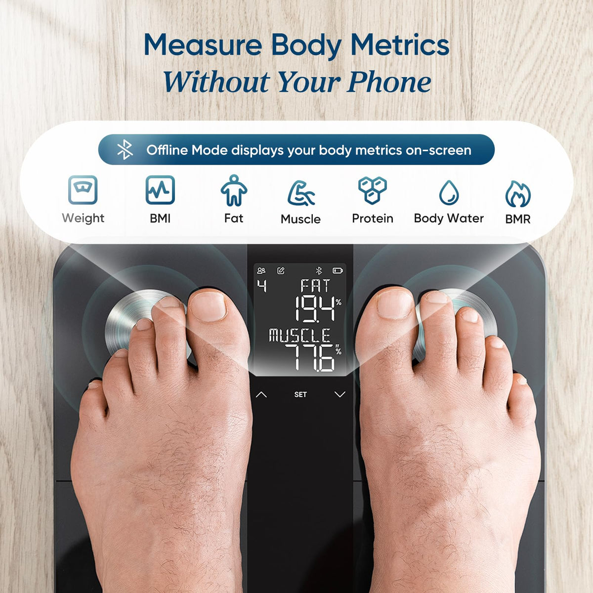 Etekcity Upgraded Smart Scale for Body Weight Fat and BMI, FSA Eligible - thewildfolk Etekcity Upgraded Smart Scale for Body Weight Fat and BMI, FSA Eligible
