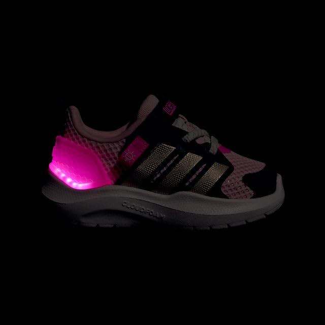 adidas Unisex-Baby Lightorama, Clear Pink/Cyber Metallic/Lucid Pink, 10