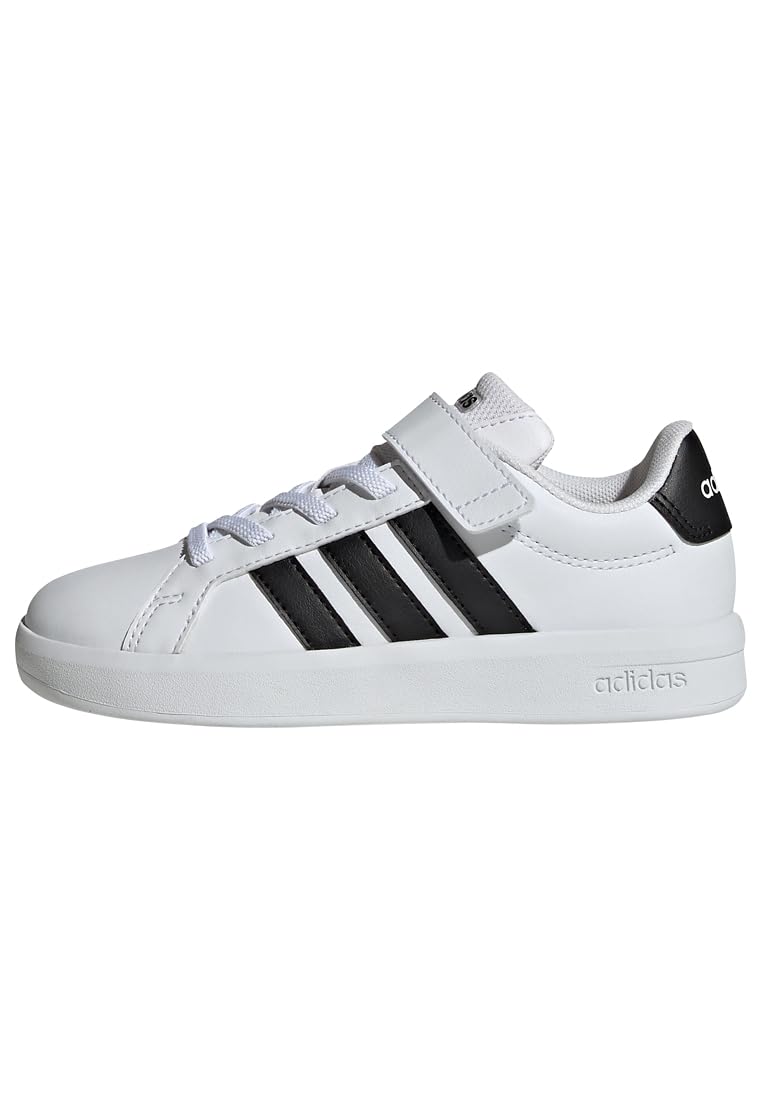 adidas Unisex-Kids Grand Court 3.0 El C, White/Black, 1