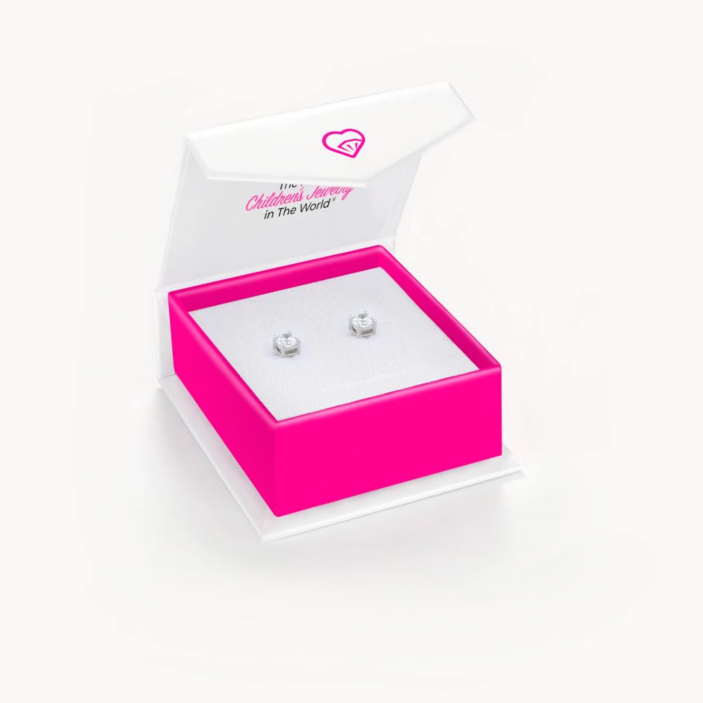In Season Jewelry Tiny Solitaire Sterling Silver Kids Earrings ��ï