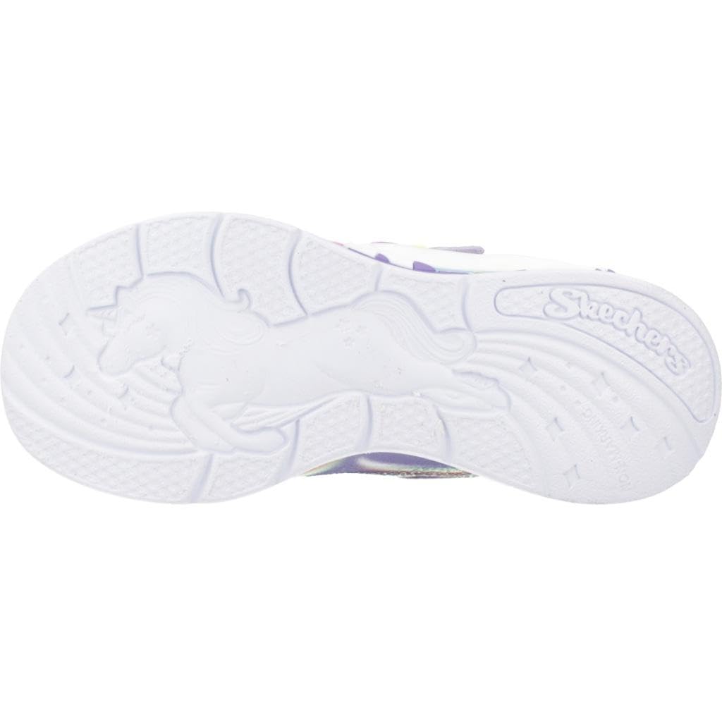 Skechers Kids Unicorn Chaser Sneaker, Lavender/Multi, 12 Little Kid