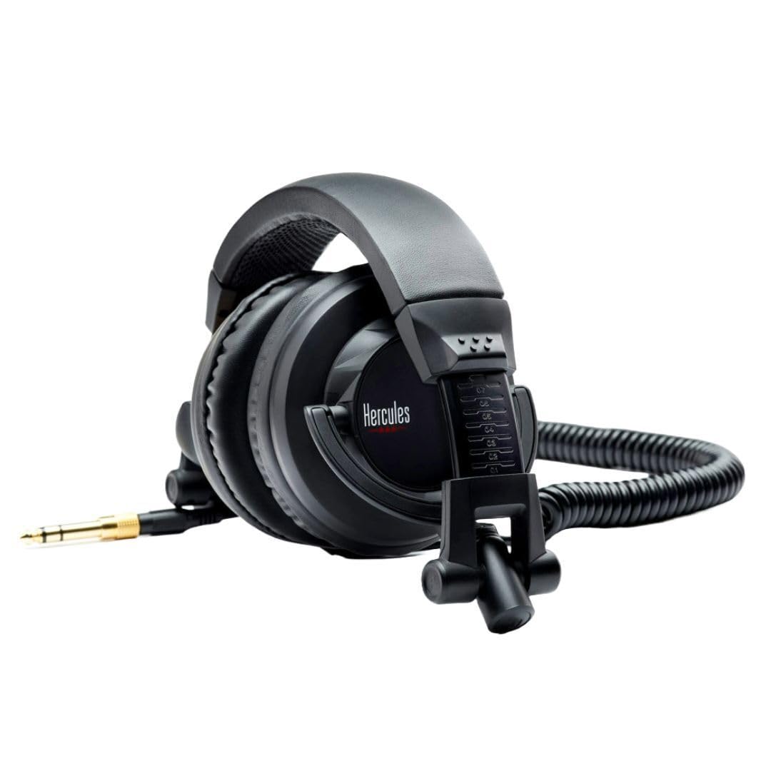 Hercules HDP DJ45 - Professional Over-Ear DJ Headphones with 40mm Drivers