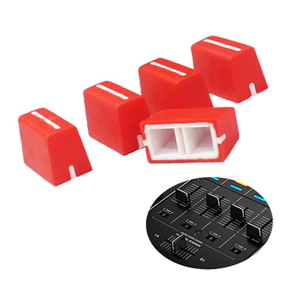 WXYINSPAS 5pcs Universal Fader Knobs Replacement Fader Cap Slider for DJ Controller Mixer Console Pioneer Pioneer DJM���DDJ���XDJ, Denon Numark AKAI RANE VESTAX (Univers