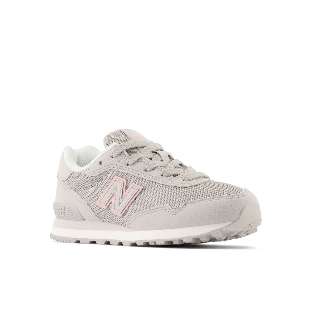 New Balance Kid's 515 V1 Lace-up Sneaker, Rain Cloud/Pink Haze, 13 Little Kid