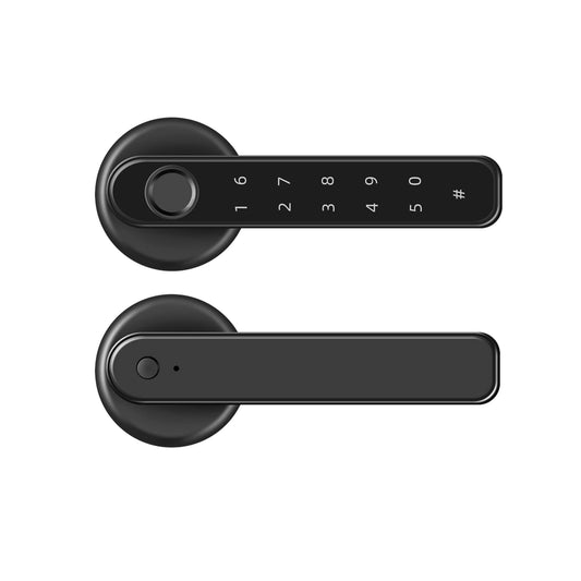 Xenocam Fingerprint Smart Door Lock Keyless Entry 3-in-1 Door Lock, Smart Lever Unlock by Fingerprint/Keypad/Code/Key for Home, Hotel, Apartment, Office, Bedroom