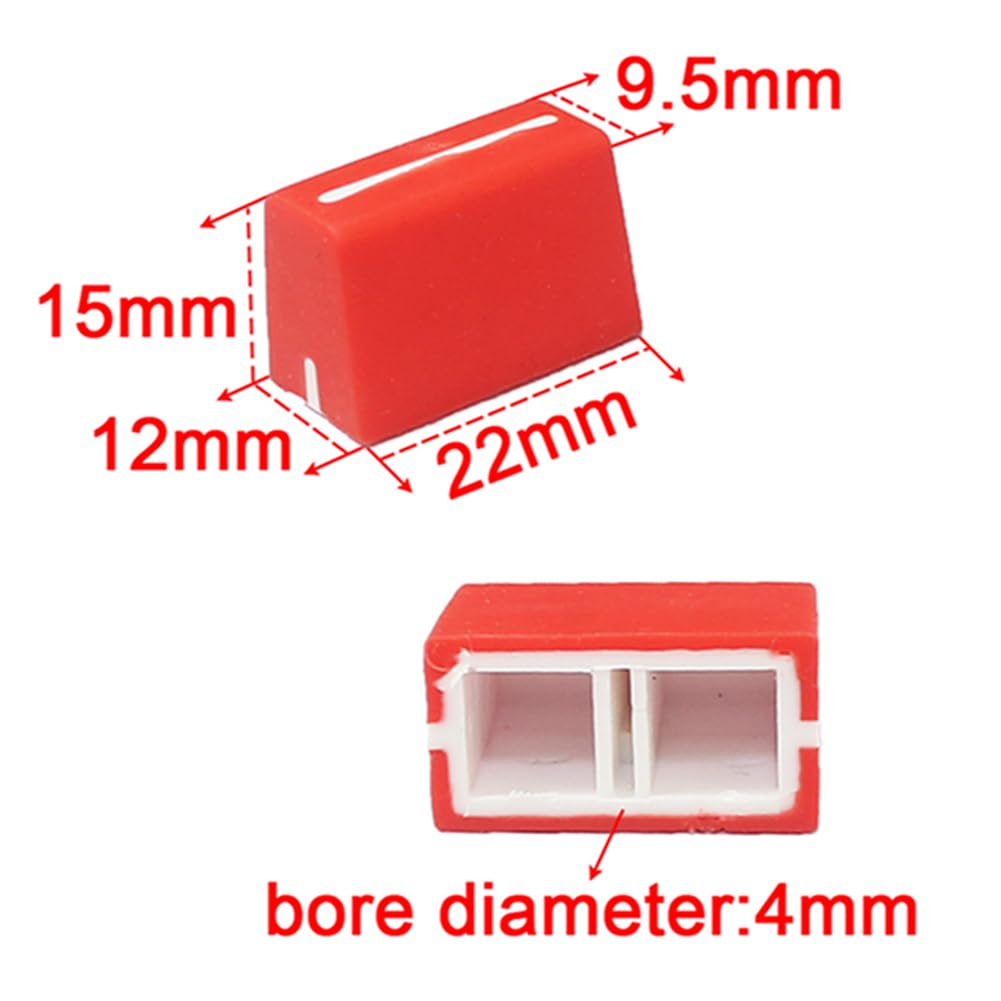 WXYINSPAS 5pcs Universal Fader Knobs Replacement Fader Cap Slider for DJ Controller Mixer Console Pioneer Pioneer DJM���DDJ���XDJ, Denon Numark AKAI RANE VESTAX (Univers