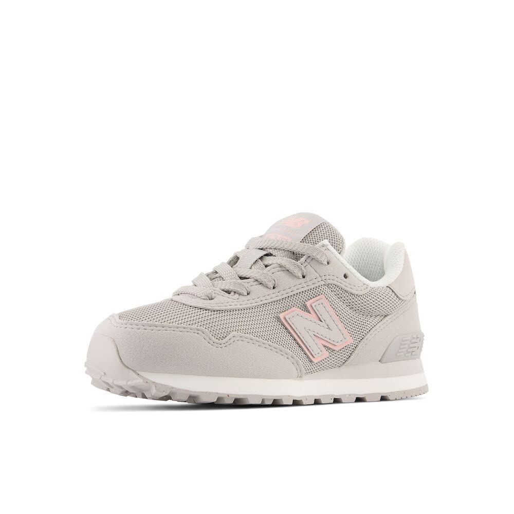 New Balance Kid's 515 V1 Lace-up Sneaker, Rain Cloud/Pink Haze, 13 Little Kid