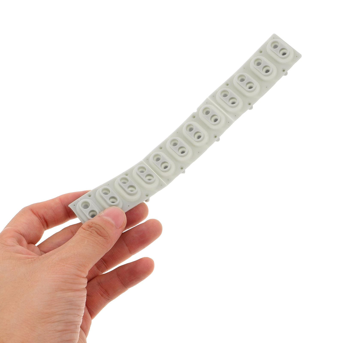 LALADEFIEE 2pcs Conductive Rubber Contact Strip - Silicone Key Contact Pad for Electronic Keyboard Button Repair Digital Piano Rubber Replacement Accessory 12-Key