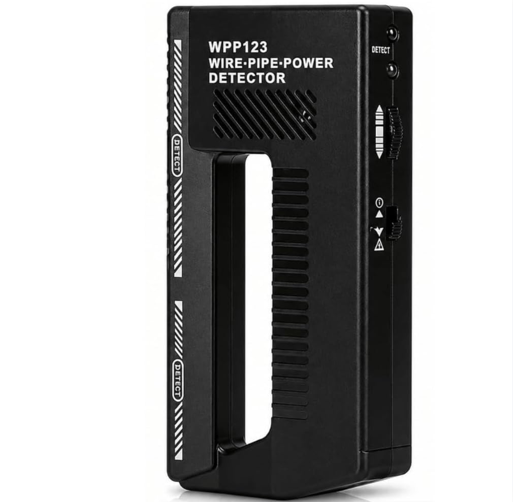 WPP123 Wire & Pipe Detector ��� Handheld Metal & Live AC Wire Scanner for Drywall with Sensitivity C