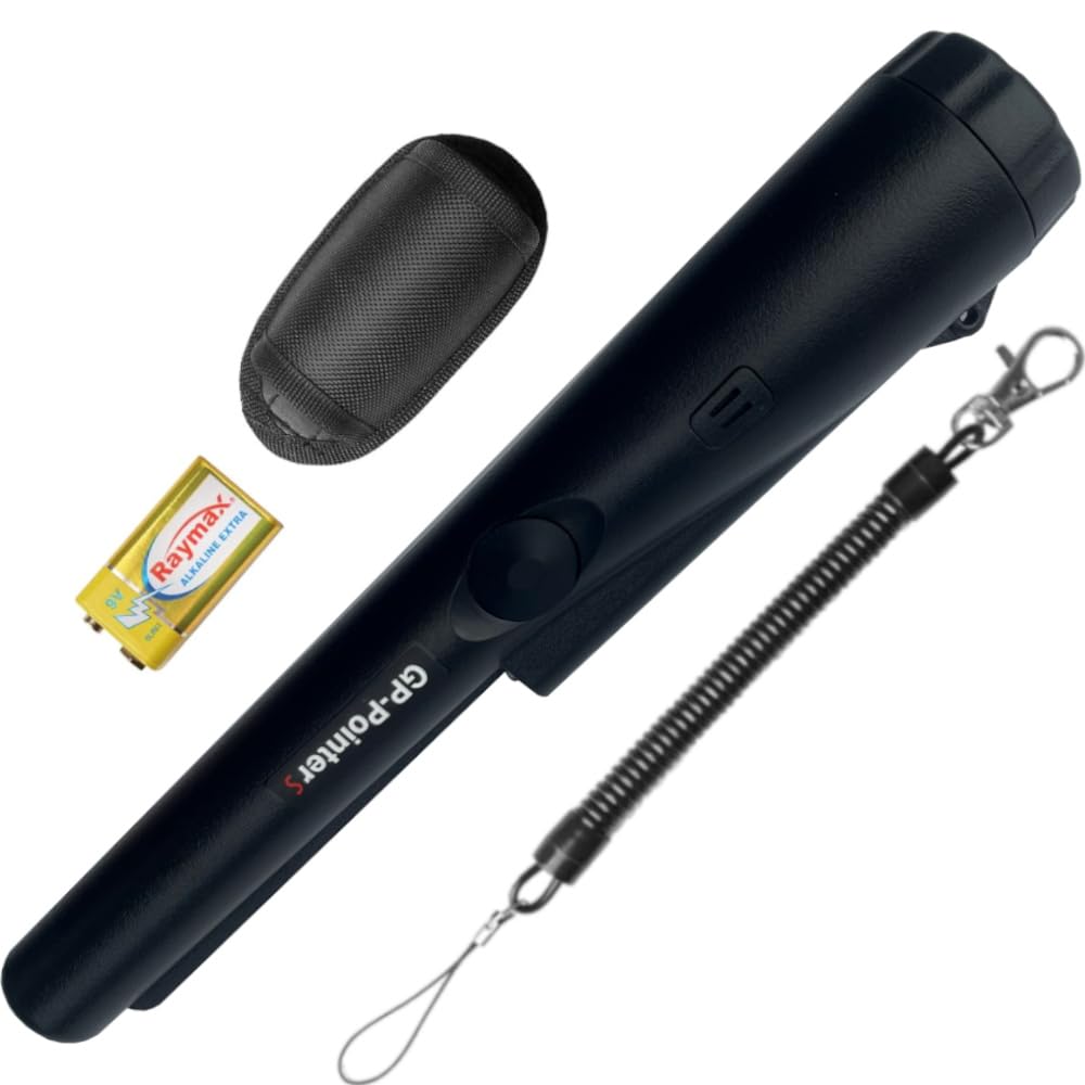 JYVY Power Pro GP-Pointers Metal Detector Pinpointer ��� Waterproof 360�� High Accuracy Search Probe for Treasure Hunting, Professional Handheld Pinpointer Wand, with 9V Battery (Sp