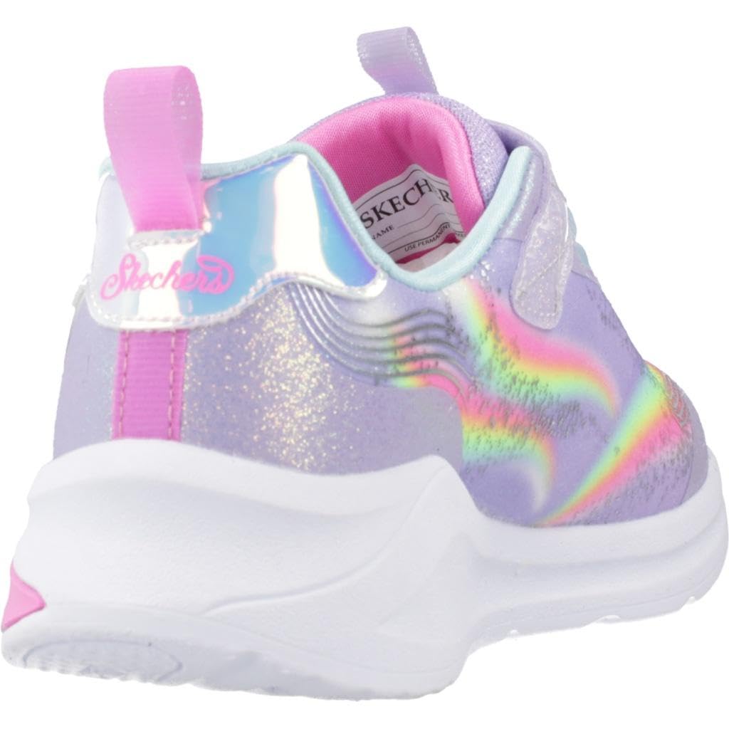 Skechers Kids Unicorn Chaser Sneaker, Lavender/Multi, 12 Little Kid