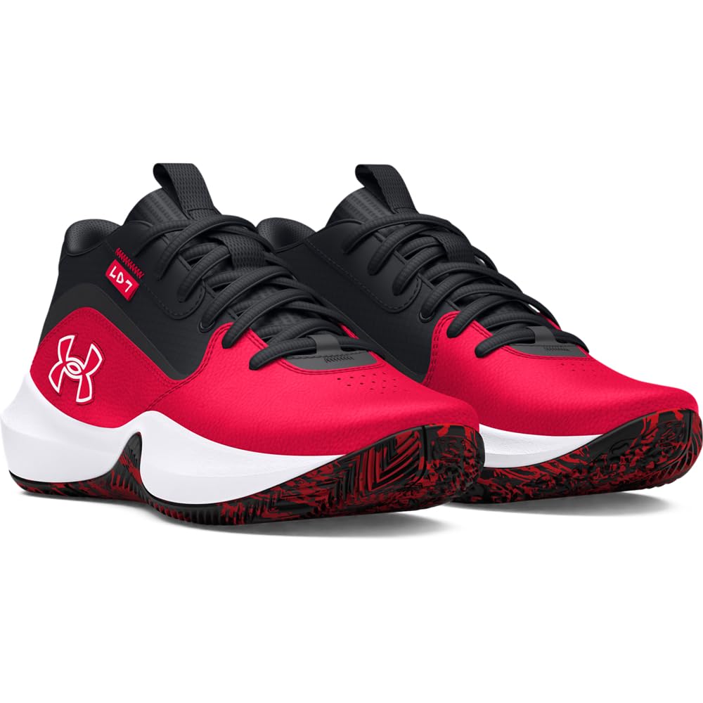 Under Armour Unisex Grade School Lockdown 7, 600 RED, 7