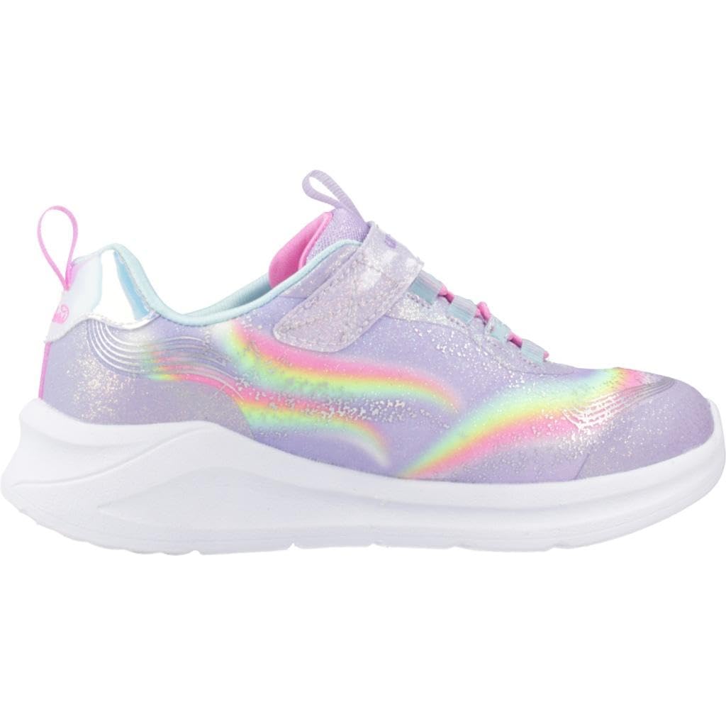 Skechers Kids Unicorn Chaser Sneaker, Lavender/Multi, 12 Little Kid