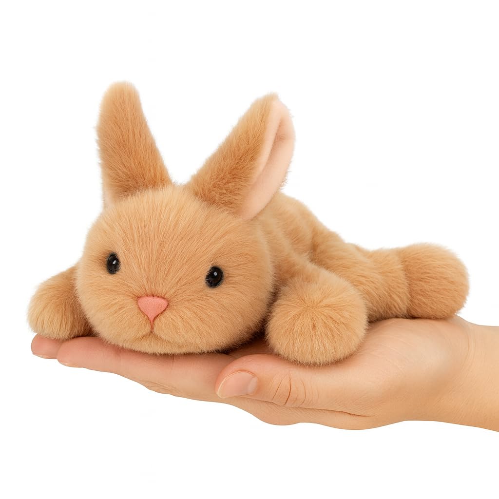 Mushymallow Adorable Brown Bunny Stuffed Animal Birthday Gifts for Kids
