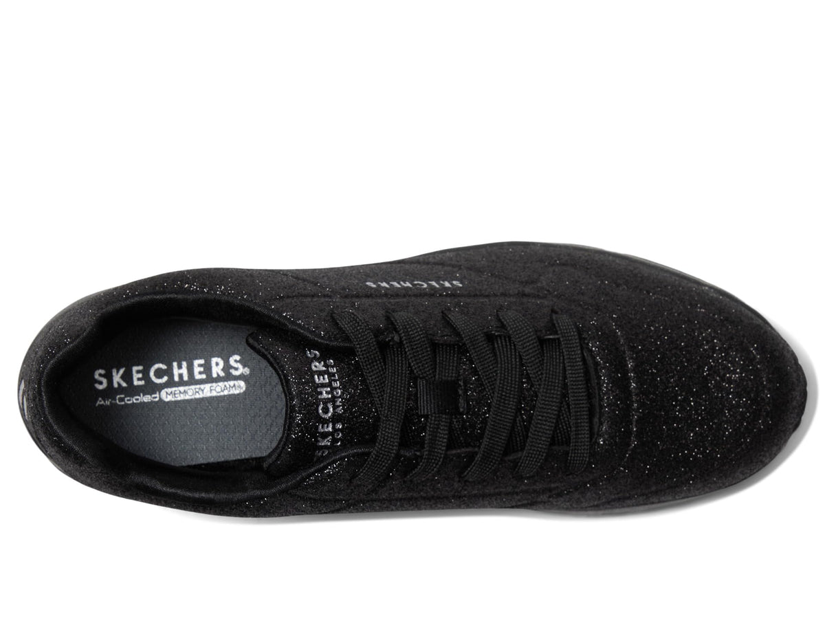 Skechers Kids Uno Ice Sneaker, Black, 12.5 Little Kid