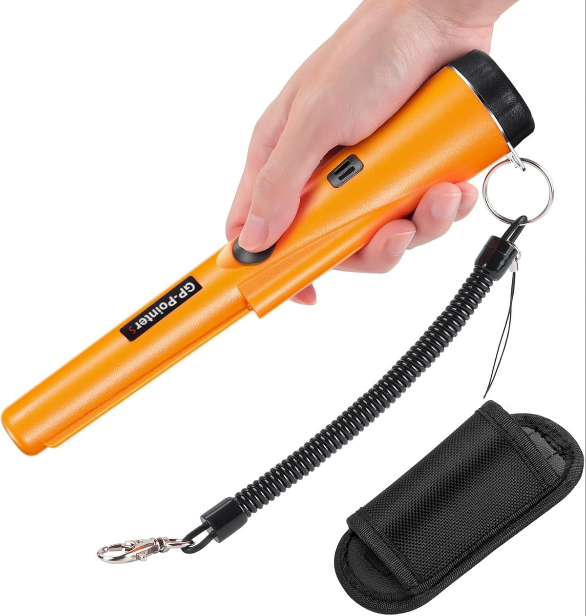 JYVY Power Pro GP-Pointers Metal Detector Pinpointer ��� Waterproof 360�� High Accuracy Search Probe for Treasure Hunting, Professional Handheld Pinpointer Wand, with 9V Battery (Sp