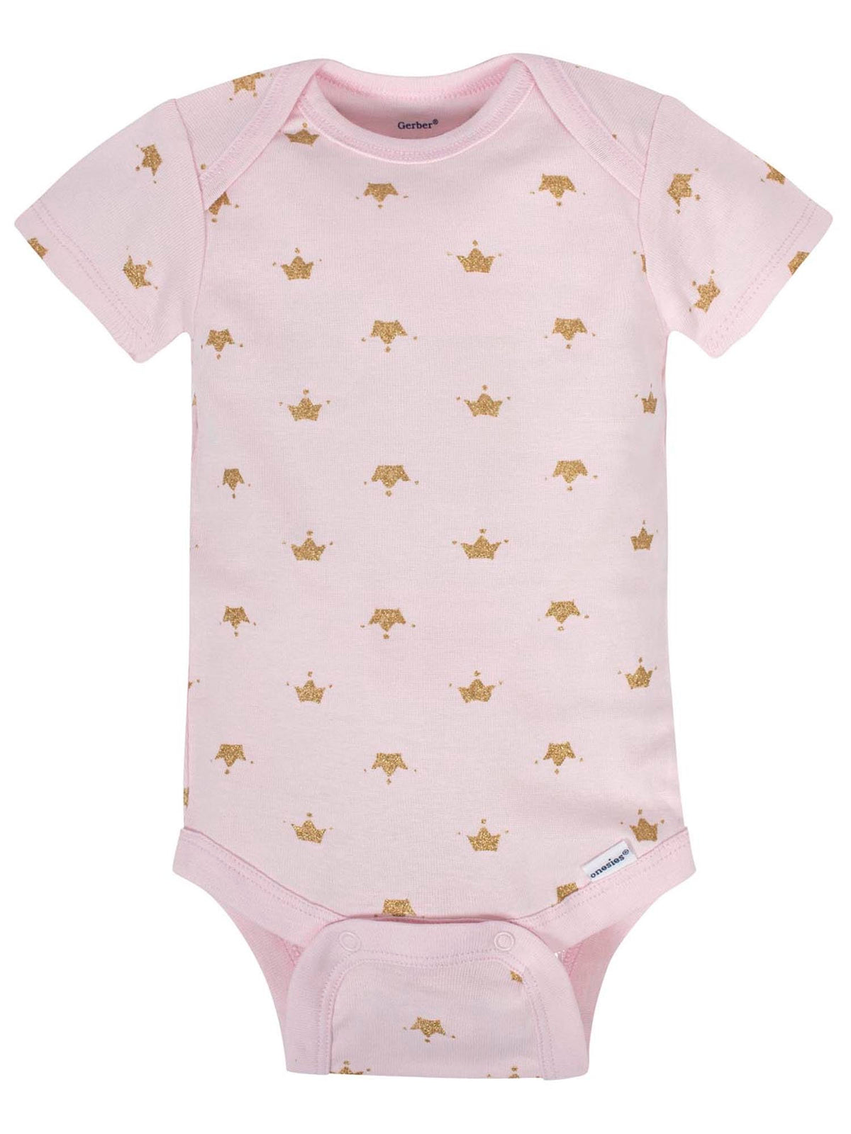 Gerber Baby Girls 8-pack Short Sleeve Onesies Bodysuits And Toddler T-Shirt Set, Castle, Newborn US