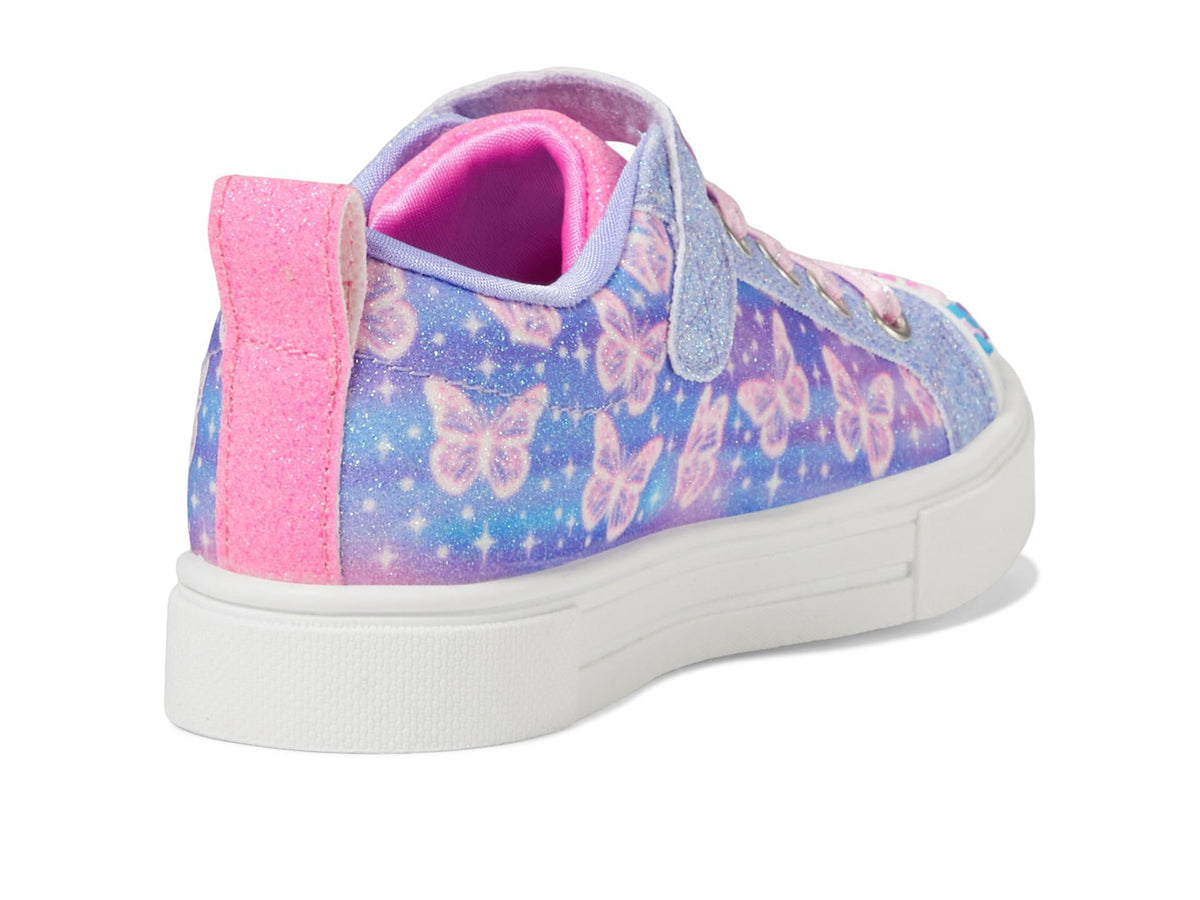Skechers Kids Twinkle Sparks Sneaker, Lavender/Multi, 1 Little Kid