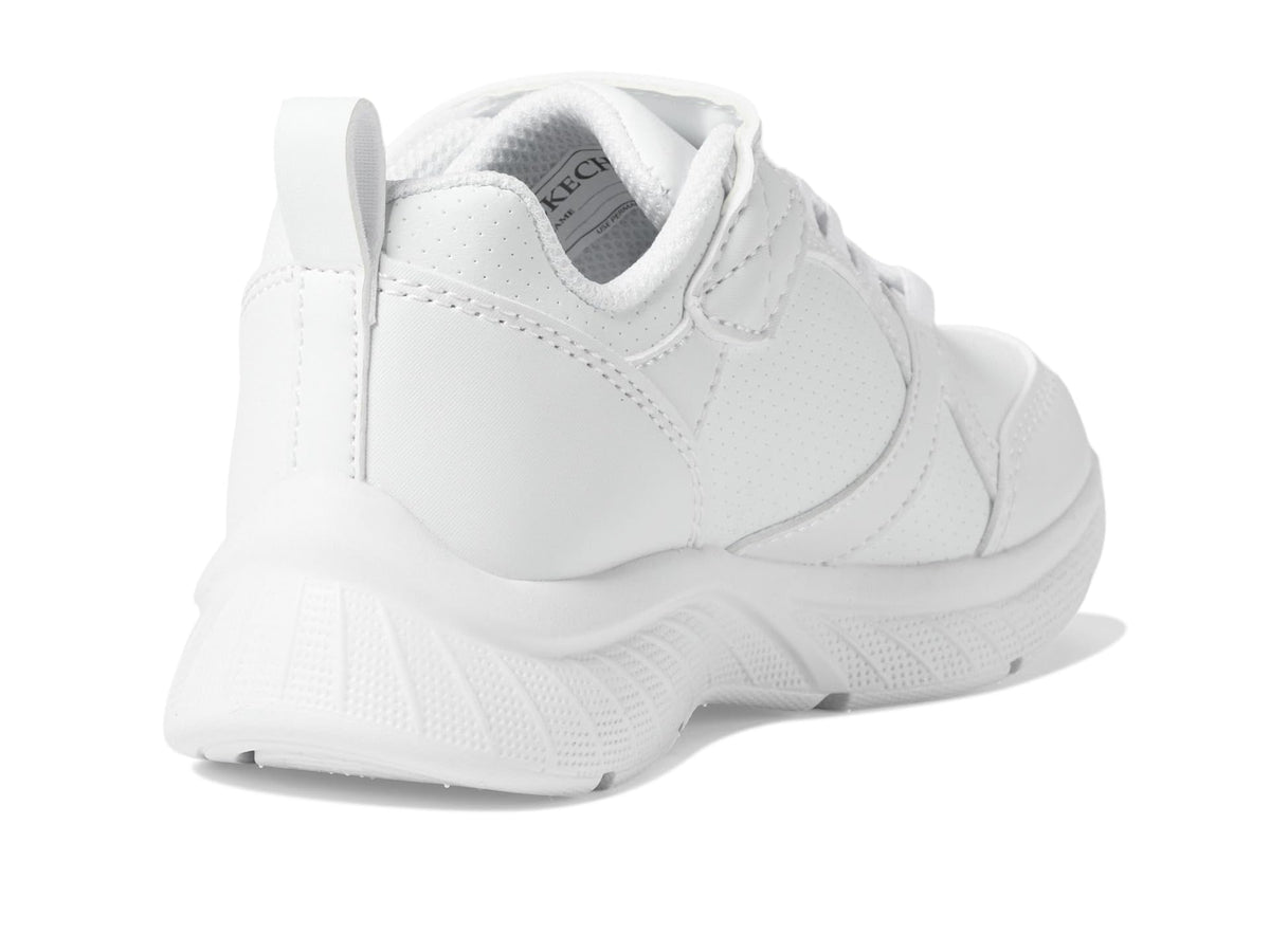 Skechers Kids Microspec Plus Sneaker, White, 3.5 Big Kid