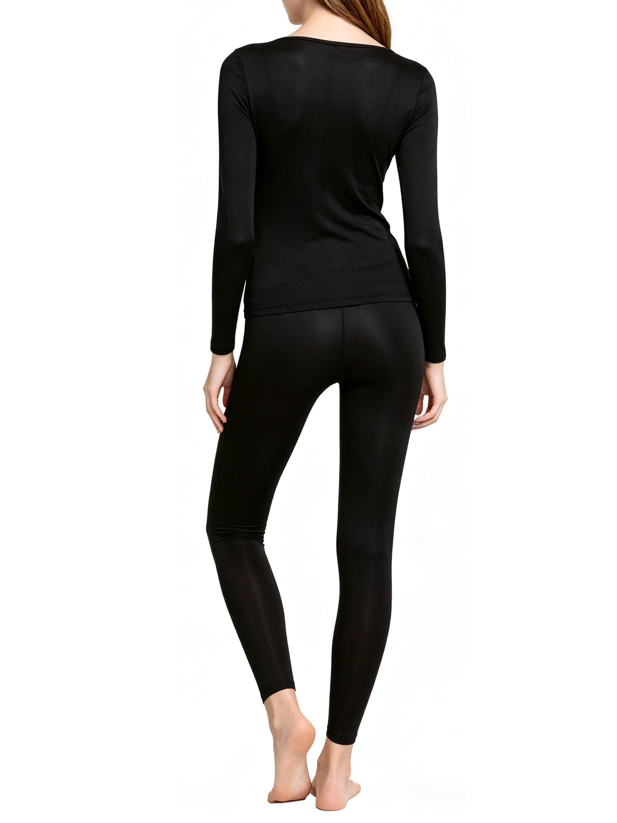 HEROBIKER Women's Thermal Underwear Set, Ultra Soft Thermal Shirt Long Johns Top Bottom with Fleece lined - Winter Base Layer Sets���XXL,