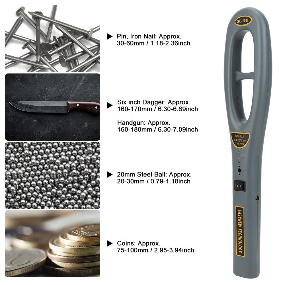 Metal Detector Professional Handheld GC���101H Security Scanner Tool for Safety As