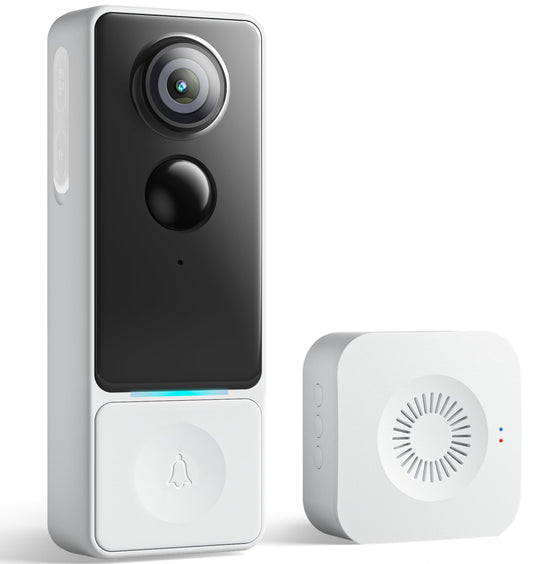 Andyssey Video Doorbell Camera Wireless 3MP HD, Free Human Motion Detection
