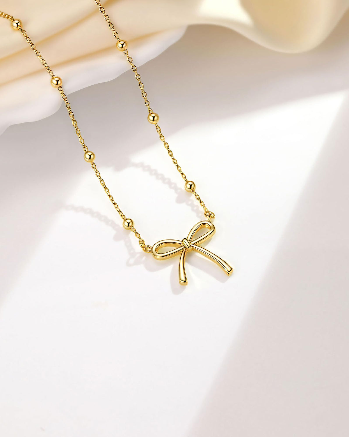 UNGENT THEM Bow Necklace Jewelry Tween Teen Girl Gifts Trendy Stuff Cute Girly Preppy Things 8 10 12 14 16 18 13 11 9 Year Old Birthday Teenage Girls Gift Ideas