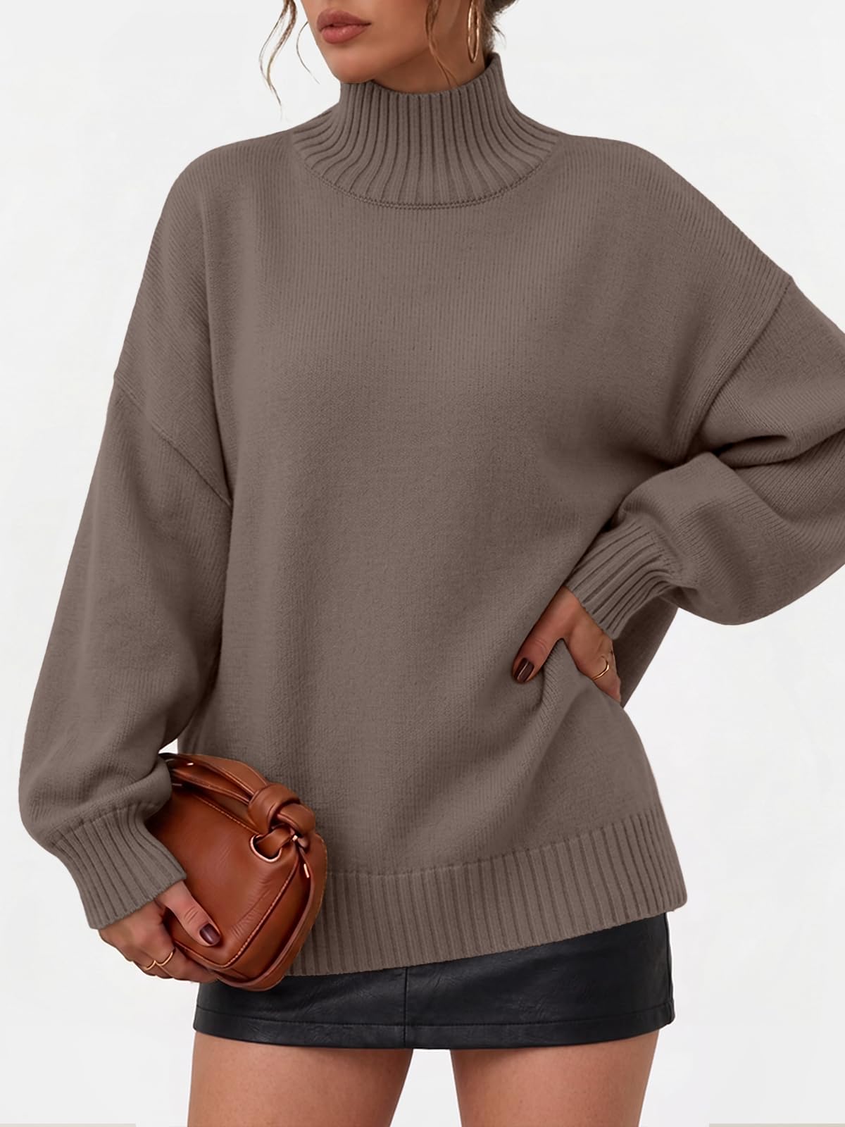 LILLUSORY Women's Turtleneck Oversized Sweater Fall Outfits Clothes 2026