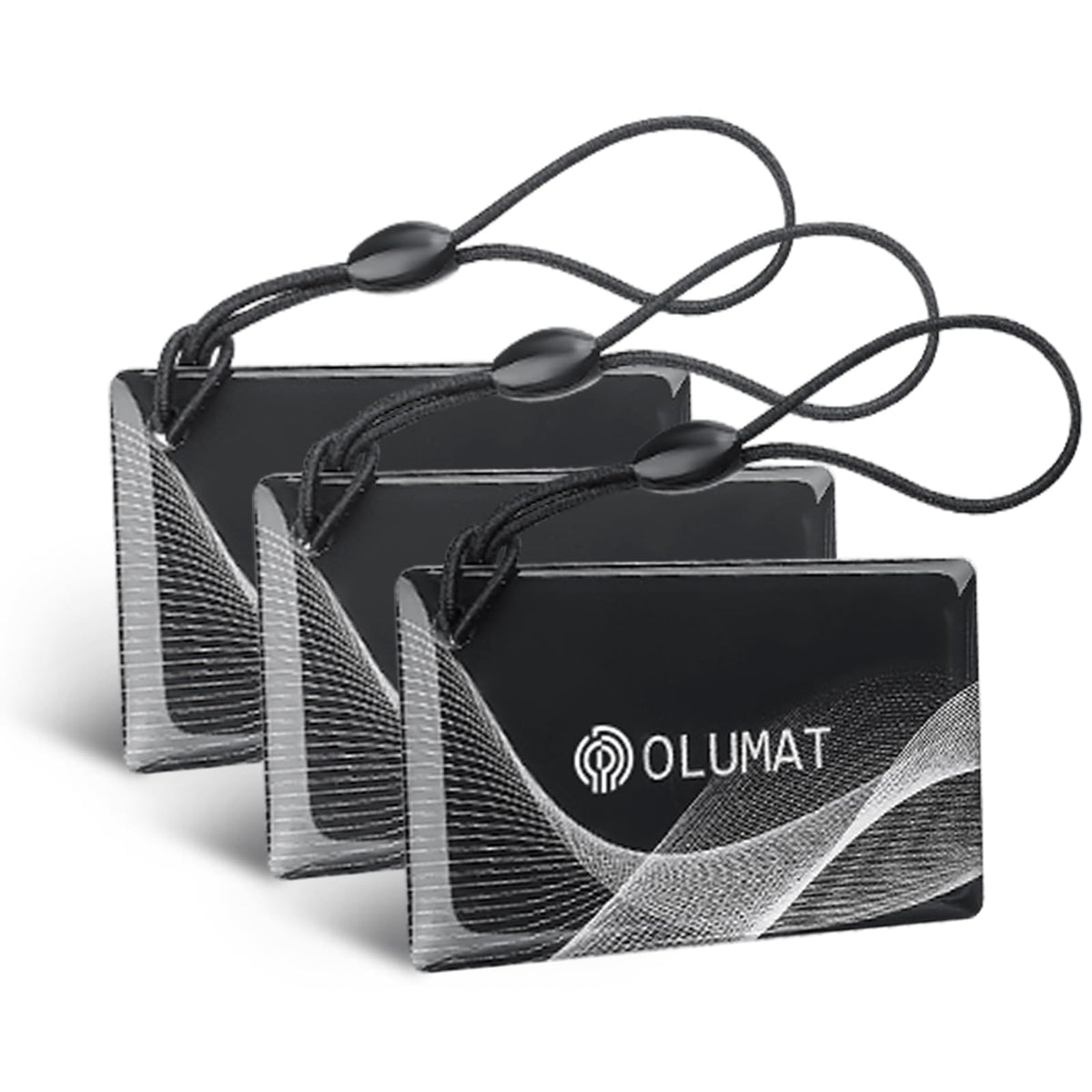 Olumat Smart Door Lock Fob: Keyless Entry, Keypad, Fingerprint Smart Locks for Front Door, Passcode Code (3Pcs)