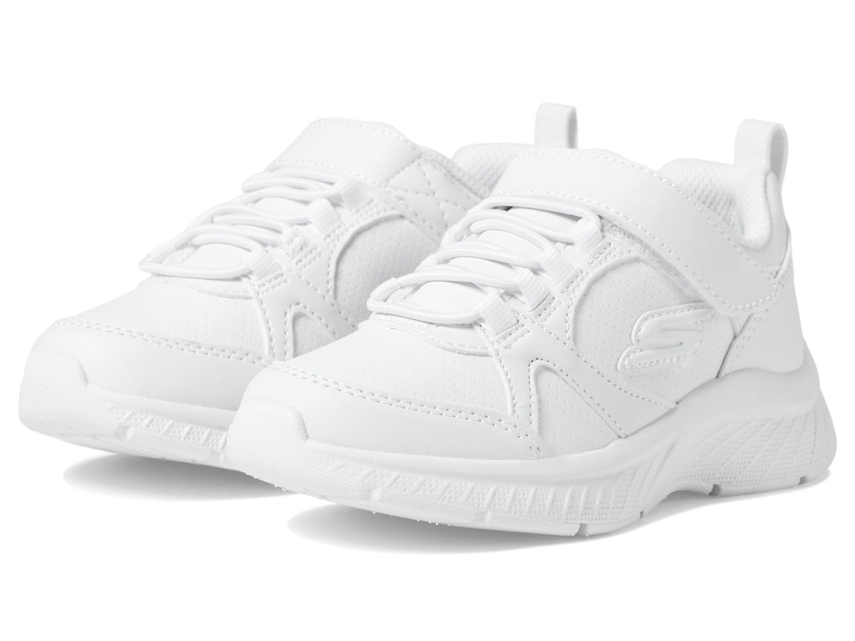 Skechers Kids Microspec Plus Sneaker, White, 3.5 Big Kid
