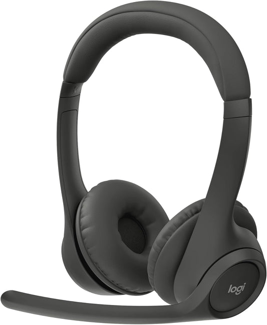 Logitech Zone 301 Wireless Bluetooth Headset with Noise-Canceling Microphone, Compatible with Windows, Mac, Chrome, Linux, iOS, iPadOS, Android ��� Gr