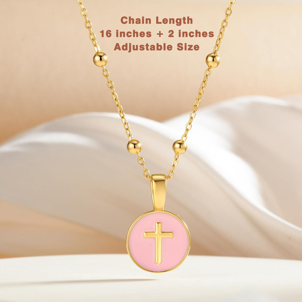 Tarsus Cross Necklace for Girls, Christian Jewelry Tween Teen Girl Gifts