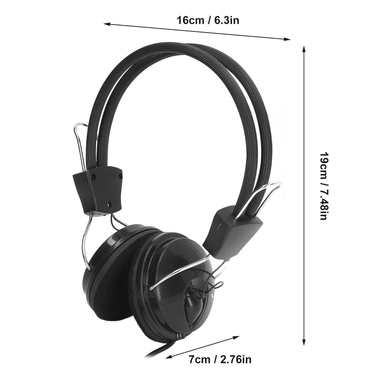 Metal Detector Headset, Professional Metal Detector Headset, 3.5mm Interface 32mm Hi Fi Speaker Earphone for Phone Tablet PC, Headphones