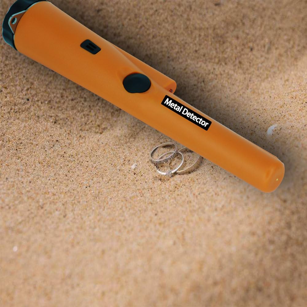 Metal Detector Pro, Handheld Security Scanner with Holster, 1.5-6 Inch Detective Range, Light Weight, Buzz & Vibratory Feedback, Portable Design, Professional Grade with 1PC 9V Battery