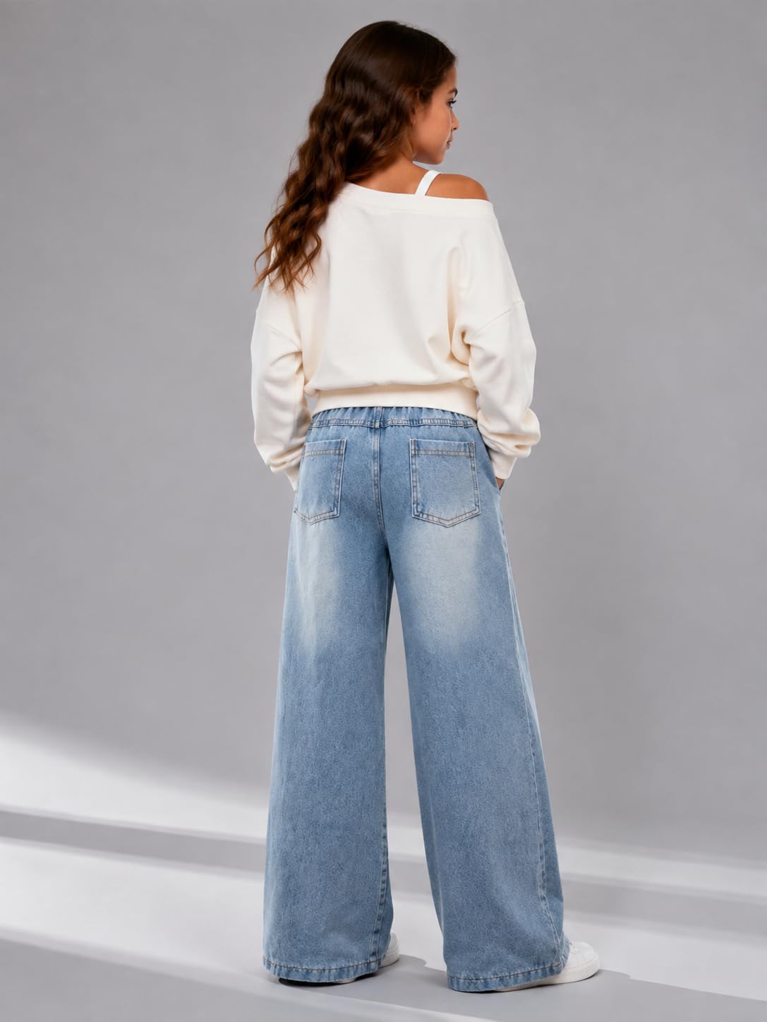 Afsmlys Girls Top Jeans Set