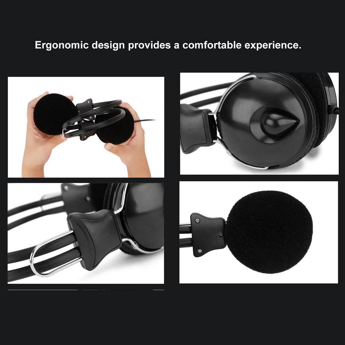 Metal Detector Headset, Professional Metal Detector Headset, 3.5mm Interface 32mm Hi Fi Speaker Earphone for Phone Tablet PC, Headphones