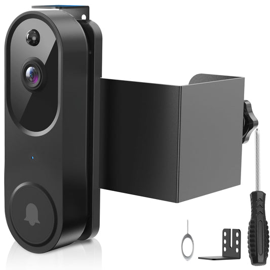 Anti-Theft Doorbell Mount No Drill Compatible with Orbitell/Reolink Video Doorbell, Adjustable Mounting Bracket Holder Accessories for Apartment Rentals, Enhanced Protection Doorbell Mount Bracket
