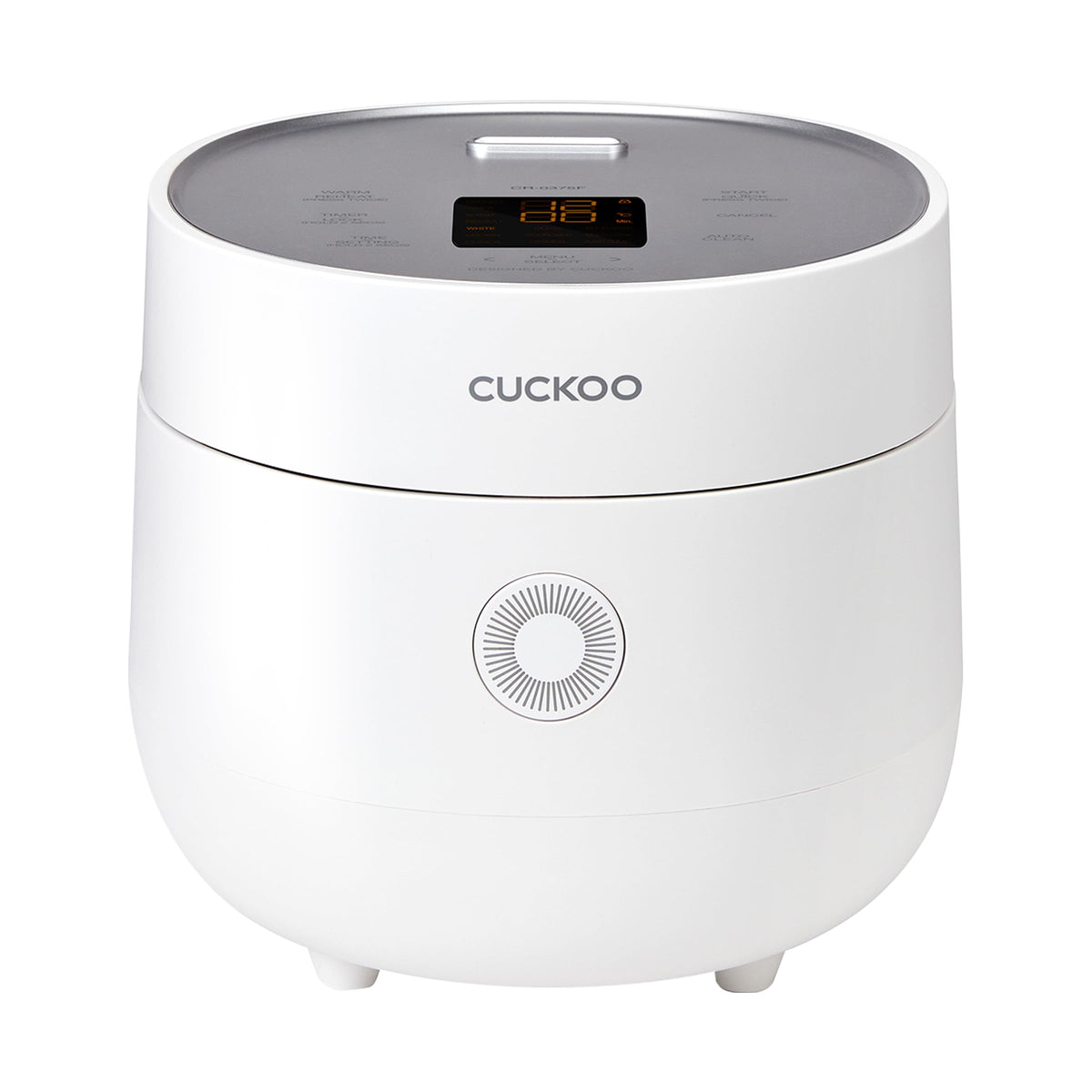 CUCKOO Micom Fuzzy Logic Rice Cooker, 6-Cup Cooked, White, CR-0375FW