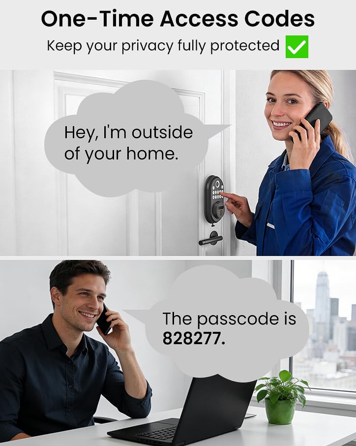 Fingerprint Door Lock for Front Door, Keyless Entry Smart Deadbolt Lock