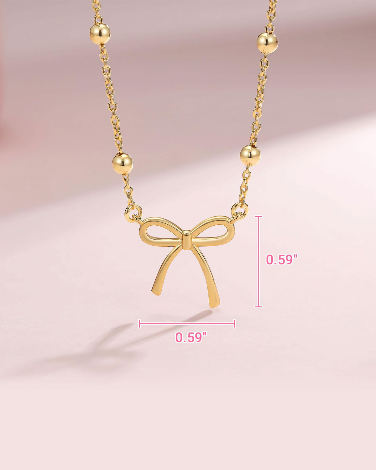 UNGENT THEM 10 Year Old Girl Birthday Gifts Bow 10th Decorations Necklace
